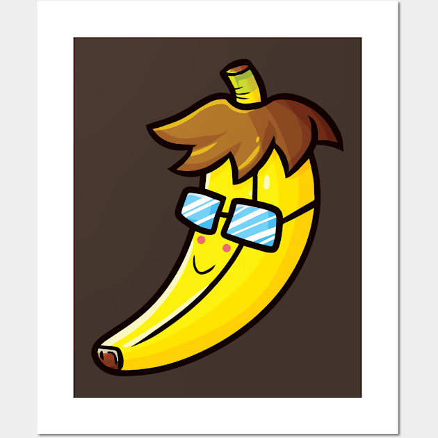 Cute Stylish Banana Wall Art by Jocularity Art